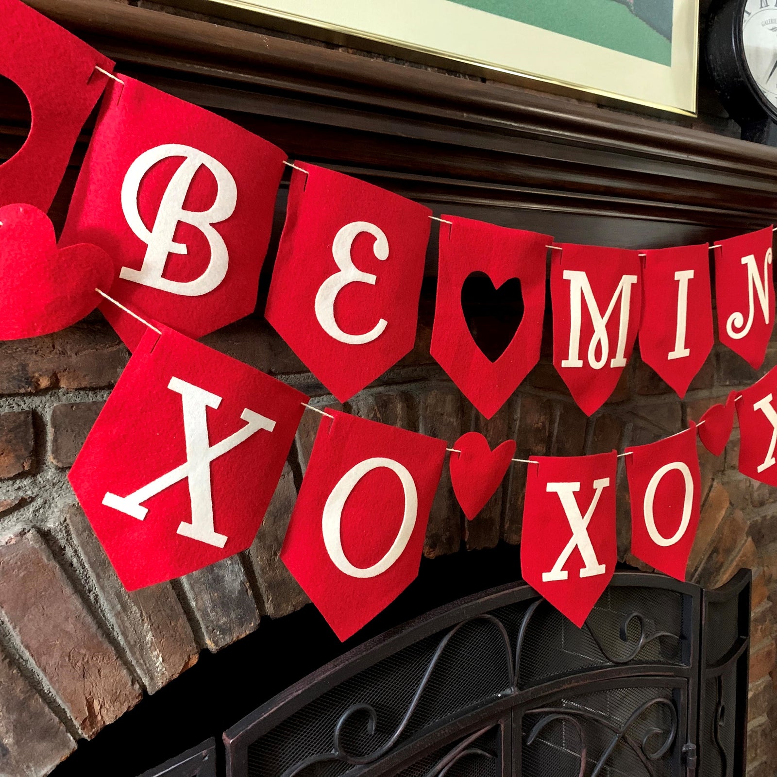 Valentines Felt Garland