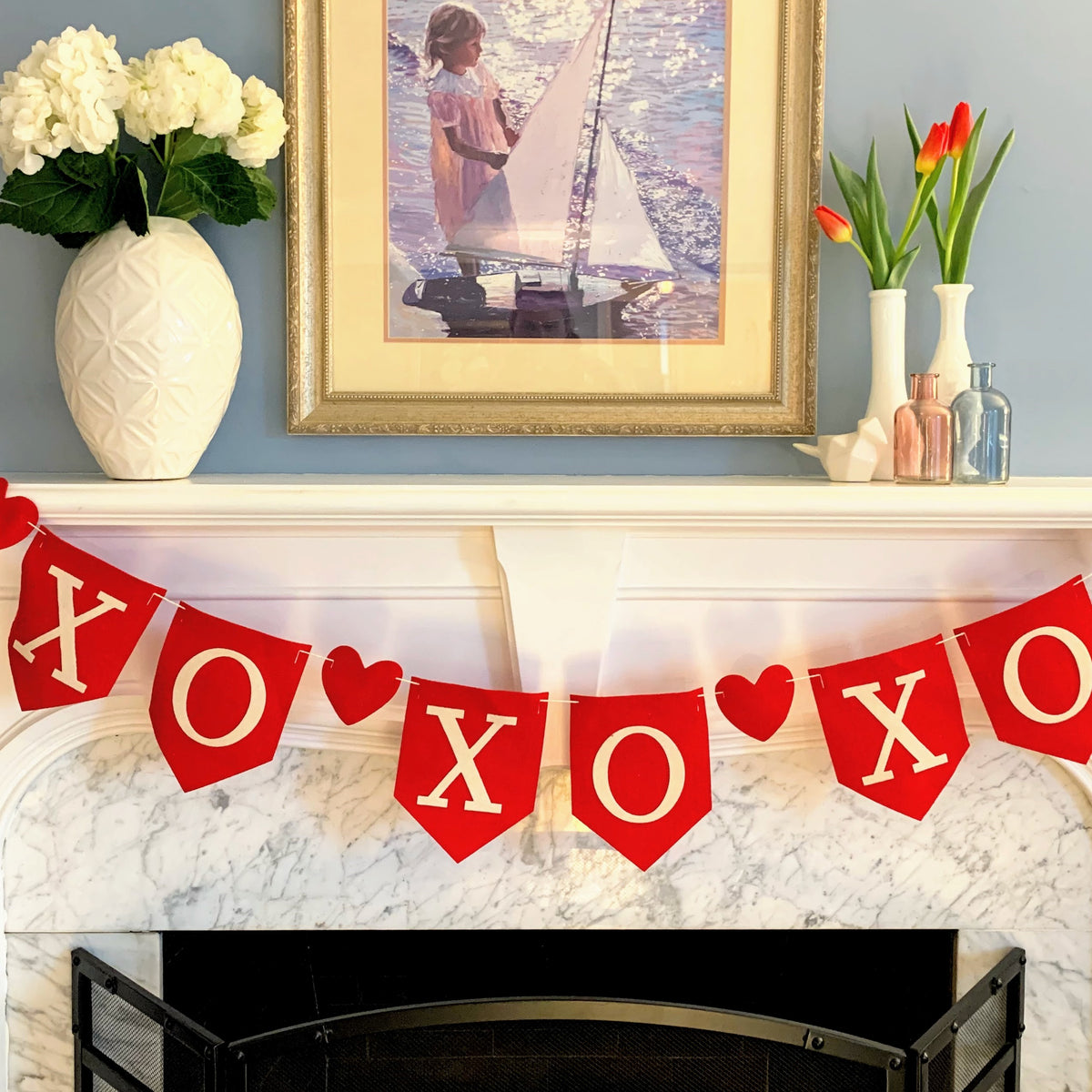 Valentines Felt Garland