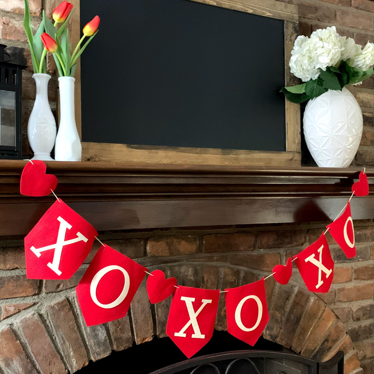 Valentines Felt Garland