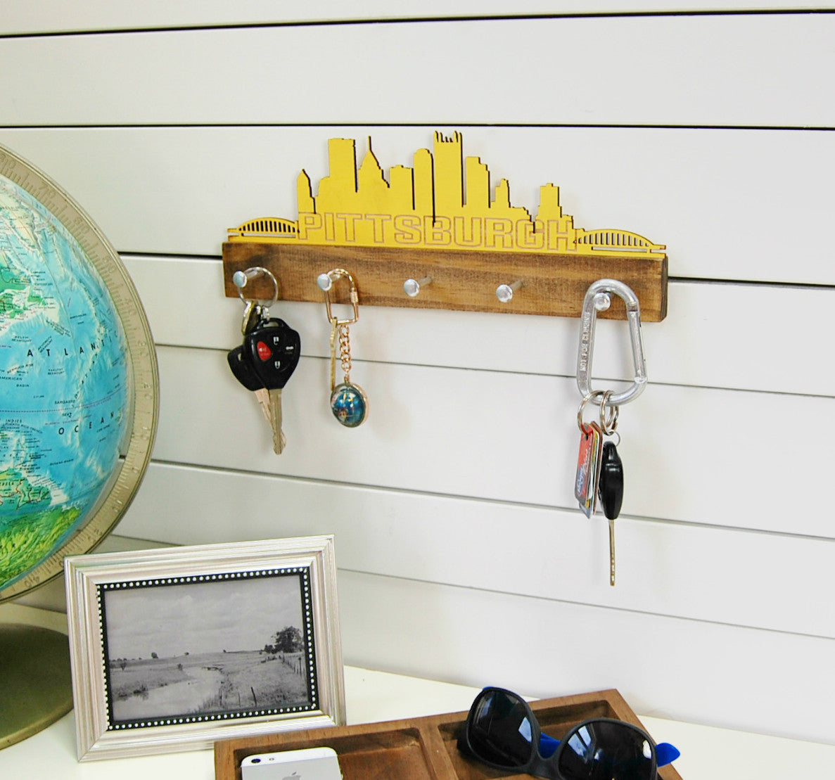 Pittsburgh Skyline Key Holder