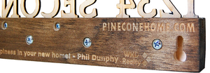 Client gift key holder with personalized inscription