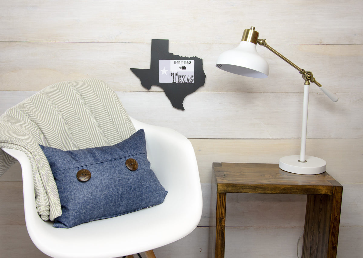 State Shaped Frame - Black