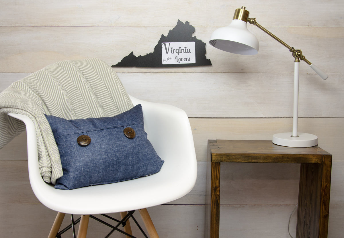 State Shaped Frame - Black