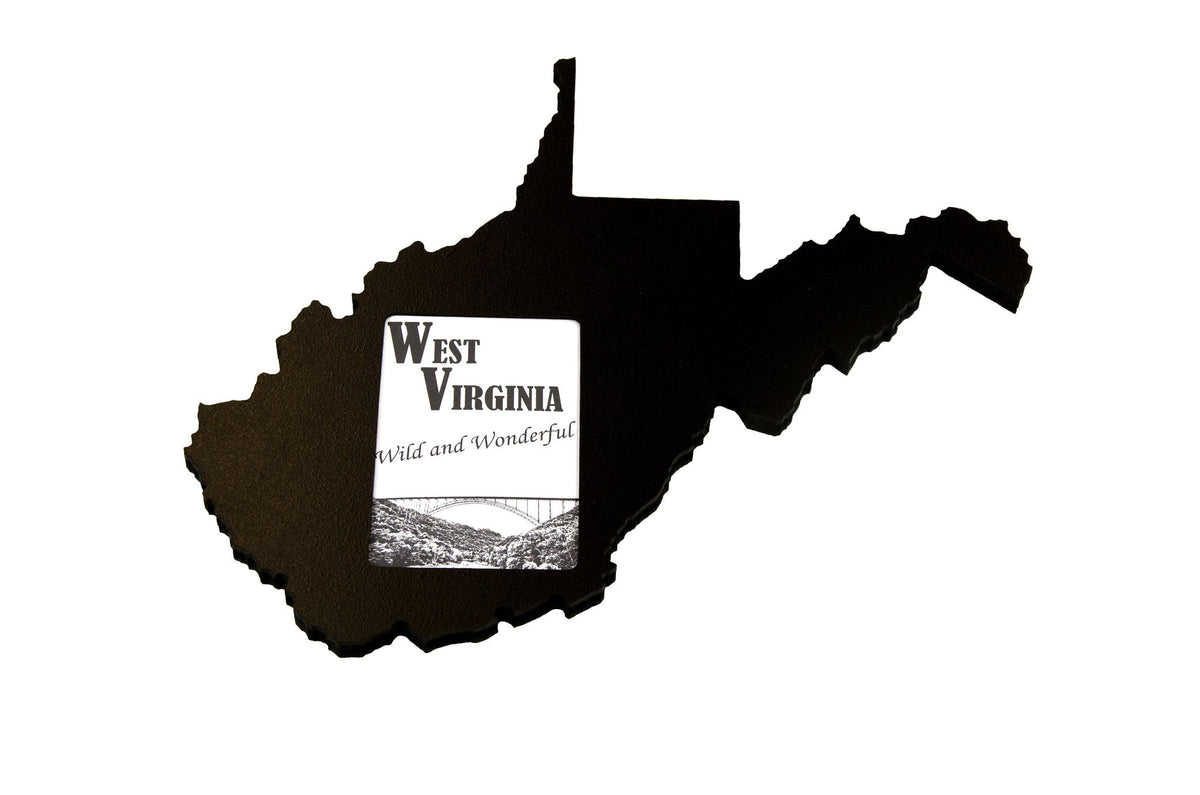 State Shaped Frame - Black