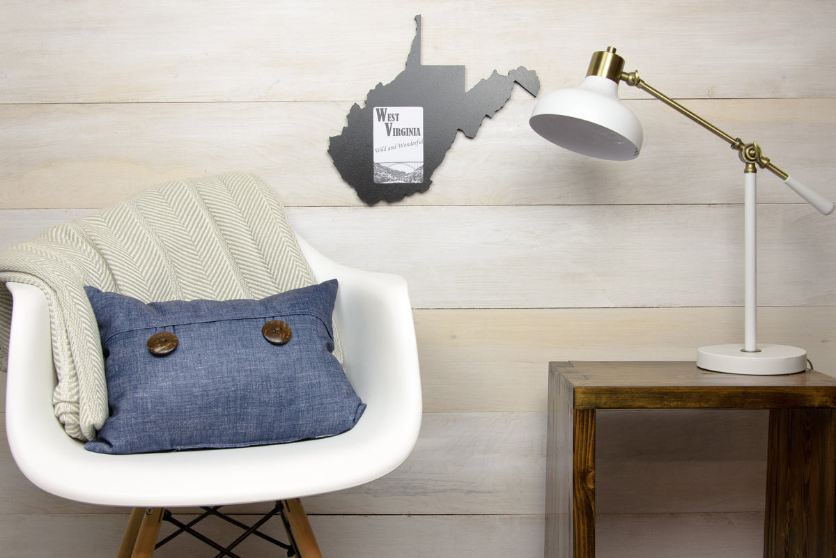 State Shaped Frame - Black