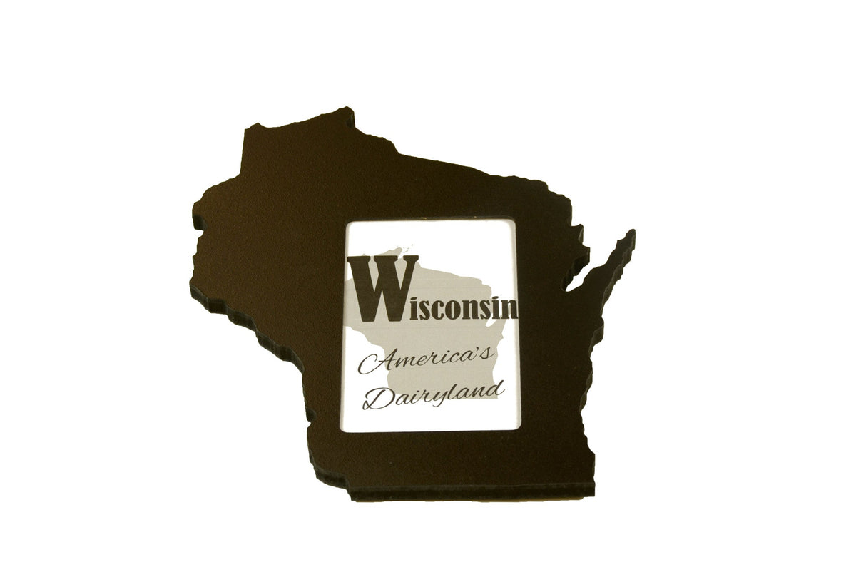 State Shaped Frame - Black