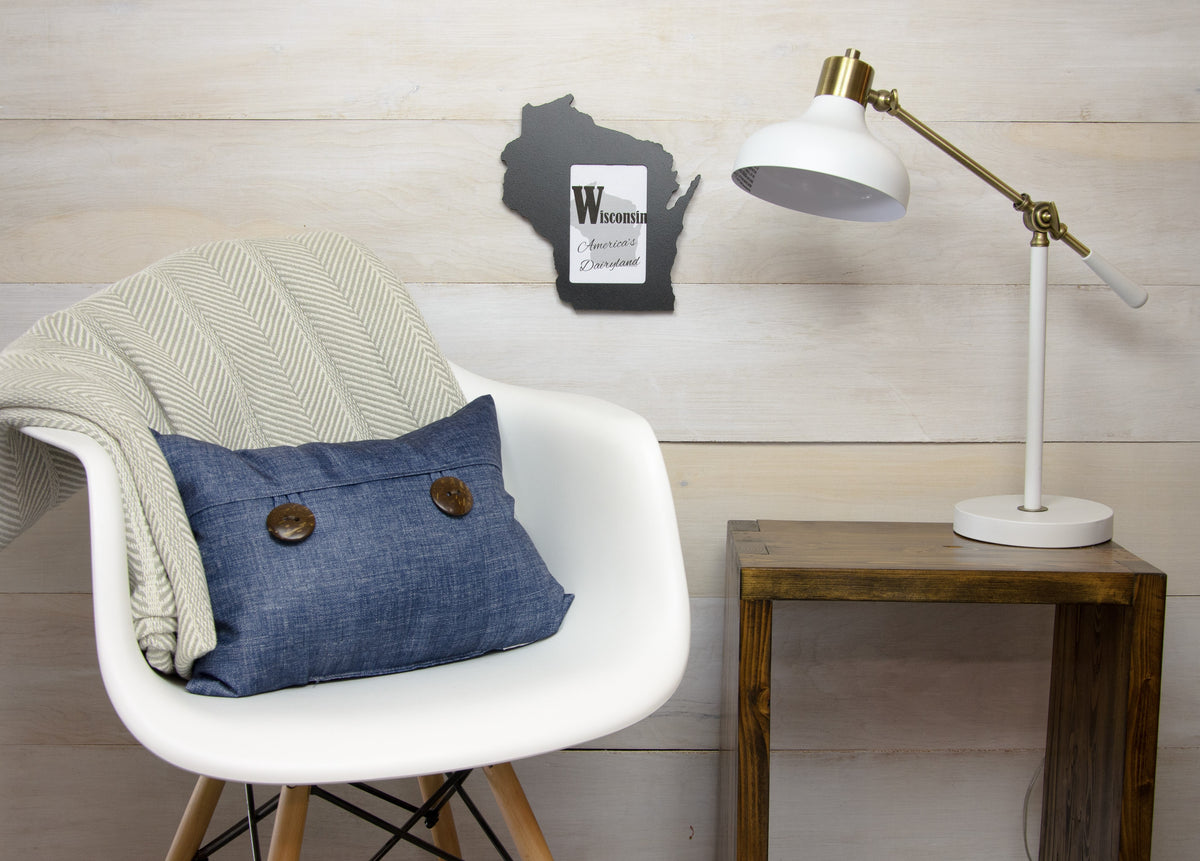 State Shaped Frame - Black