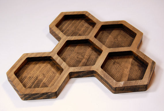 GeoTray - Geometric Desk and Jewelry Tray Organizer