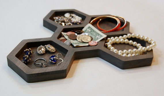 GeoTray - Geometric Desk and Jewelry Tray Organizer