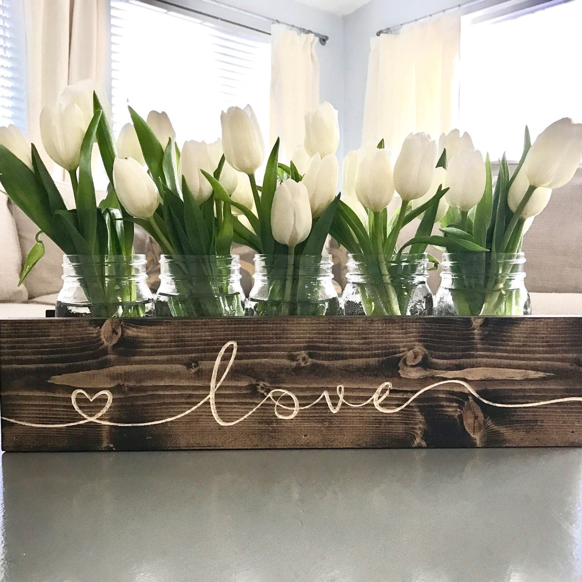 QUICK SHIP: Classic Mason Jar Centerpiece Box