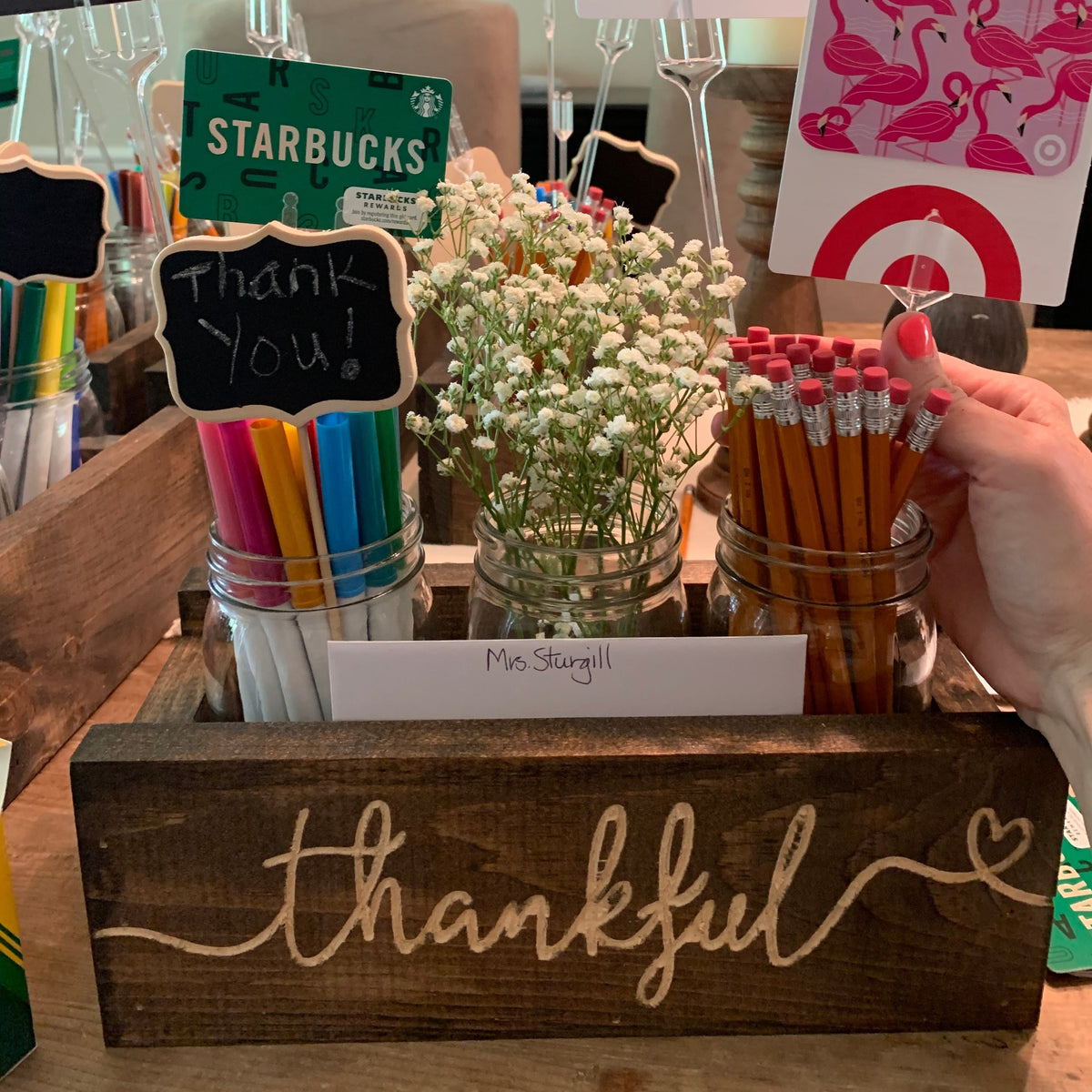 QUICK SHIP: Mini Mason Jar Centerpiece Box